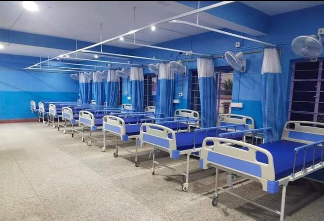 Hospital Ward – Blue Curtains